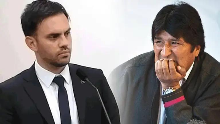 Eduardo Del Castillo, ministro de Gobierno (i) y Evo Morales. OPINI&Oacute;N