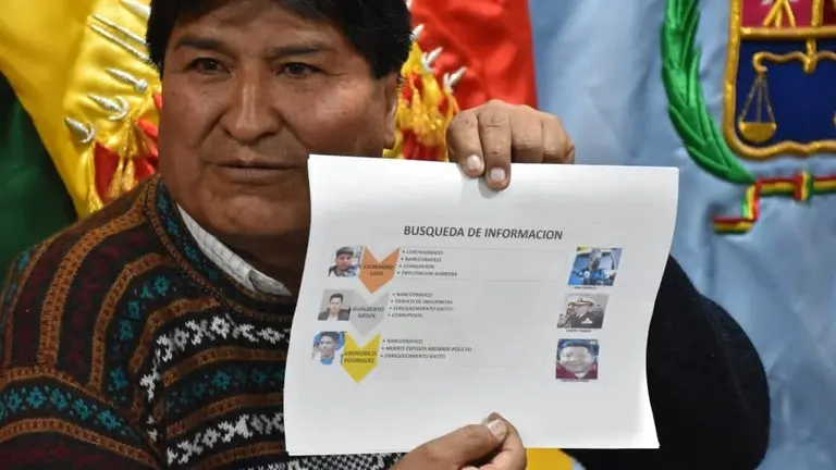 Evo Morales denuncia un supuesto "plan negro" en contra de &eacute;l, de Leonardo Loza y otros. DICO SOL&Iacute;S