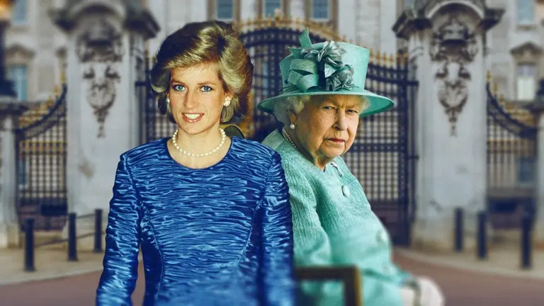 La princesa Lady Di y la Reina Isabel II. MEGANOTICIAS