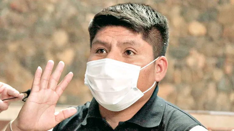 El senador del MAS Leonardo Loza. APG