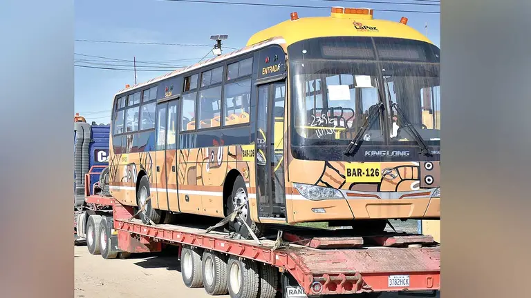 Imagen referencial de los buses PumaKataris en La Paz. APG