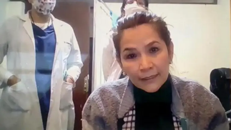 La expresidenta Jeanine &Aacute;&ntilde;ez, privada de su libertad. ARCHIVO