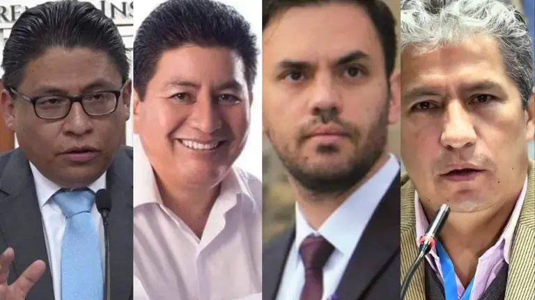 Los ministros Iv&aacute;n Lima, &Eacute;dgar Monta&ntilde;o, Eduardo del Castillo y Edmundo Novillo.