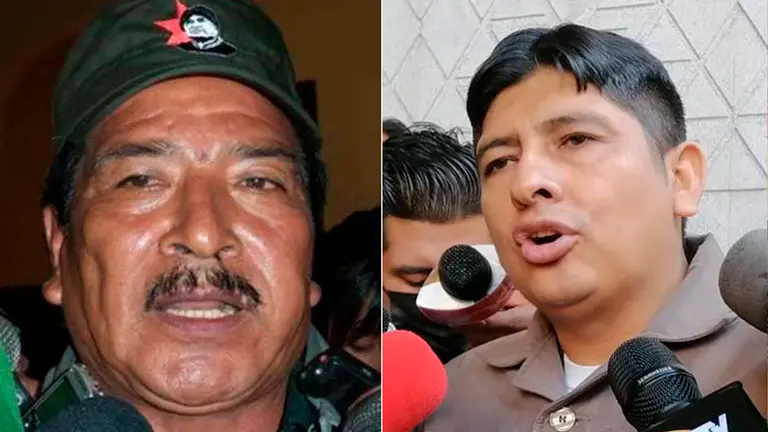Gerardo Garc&iacute;a, vicepresidente del MAS y diputado Rolando Cu&eacute;llar. ERBOL