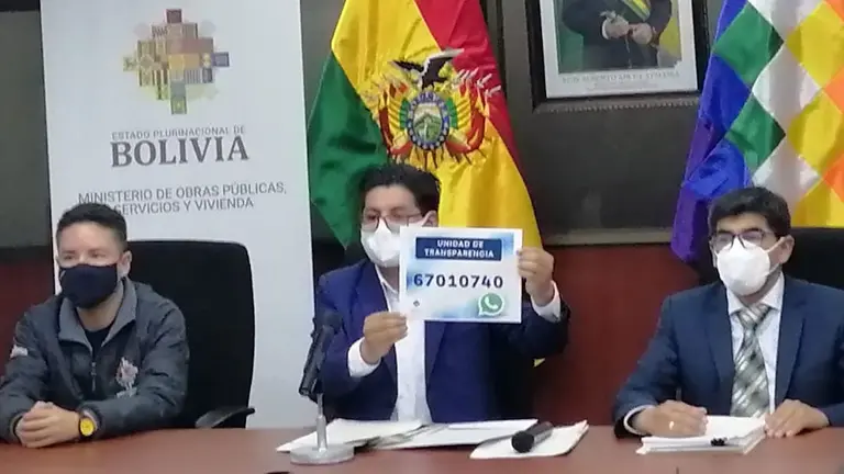 Israel Ticona, viceministro de Transporte. ERBOL