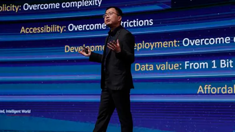 Sobre Huawei. EFE