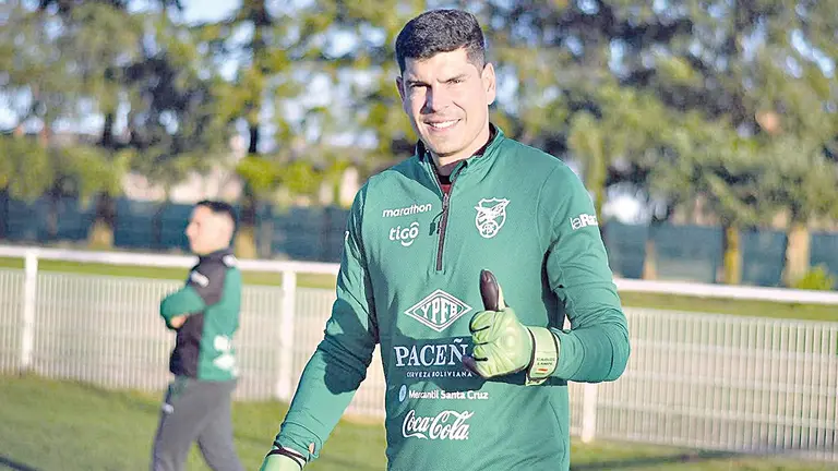 El portero Carlos Lampe. PRENSA FBF ARCHIVO