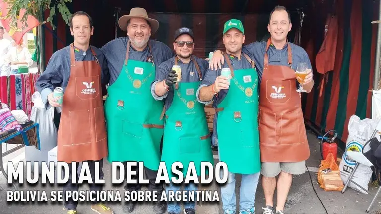 Equipo boliviano en el mundial del asado. ARCHIVO
