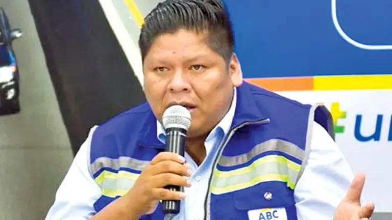 El presidente ejecutivo de la Administradora Boliviana de Carreteras (ABC) Henry Nina. ERBOL