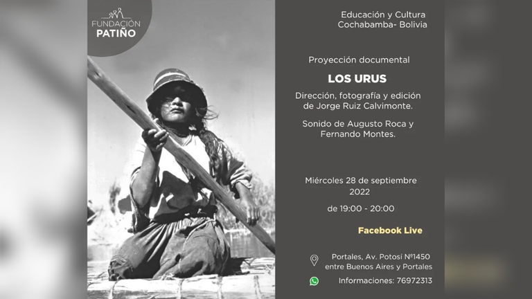 Arte gr&aacute;fico de la proyecci&oacute;n del documental Los Urus