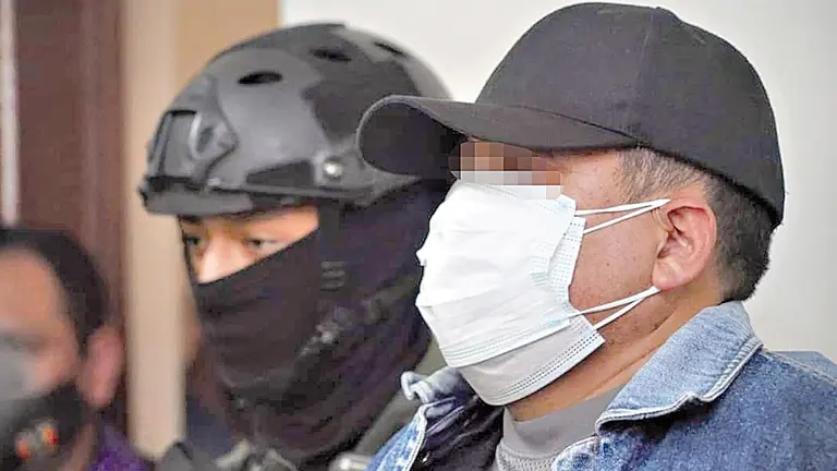 El excomandante regional de la Polic&iacute;a de Bermejo Julio C.J., acusado de ser autor intelectual de un atraco en 
Bermejo. EDUARDO DEL CASTILLO
