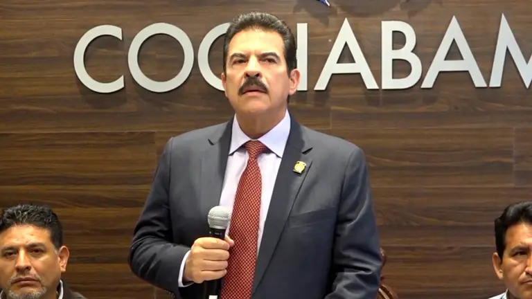 El alcalde Manfred Reyes Villa. CAPTURA DE VIDEO