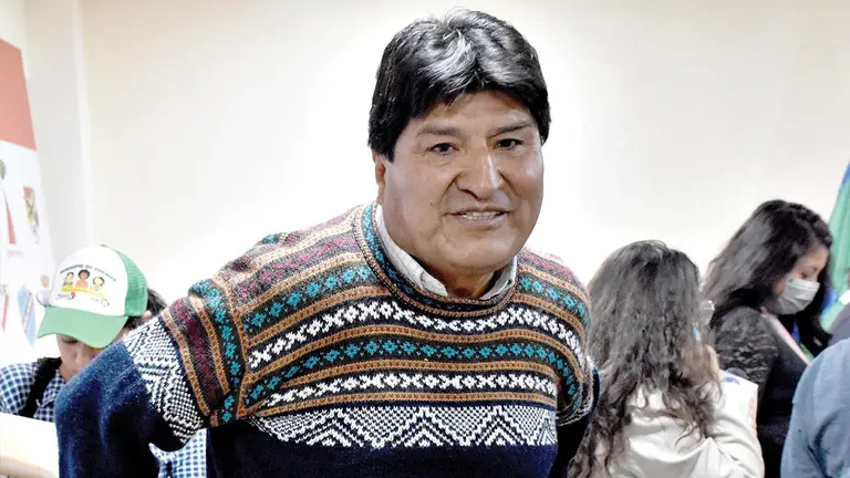 El expresidente Evo Morales. NO&Eacute; PORTUGAL