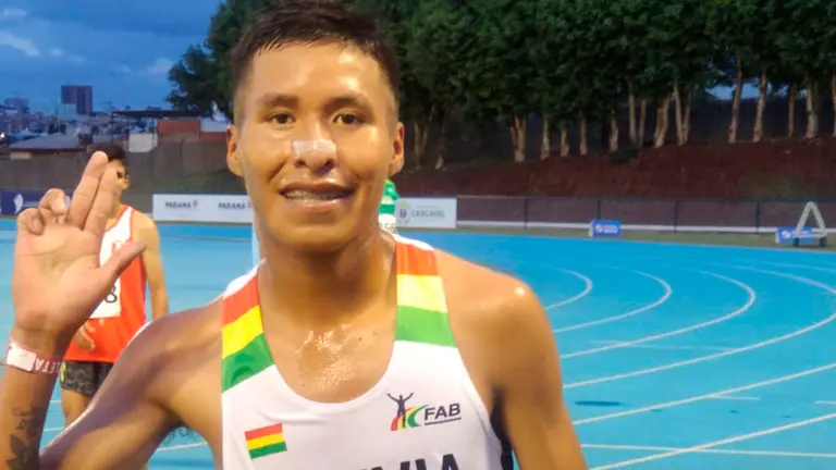 El boliviano celebra el triunfo. FAB