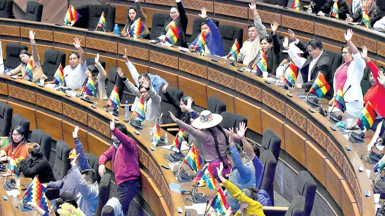 Imagen referencial de una sesi&oacute;n de la Asamblea Legislativa Plurinacional (ALP). APG