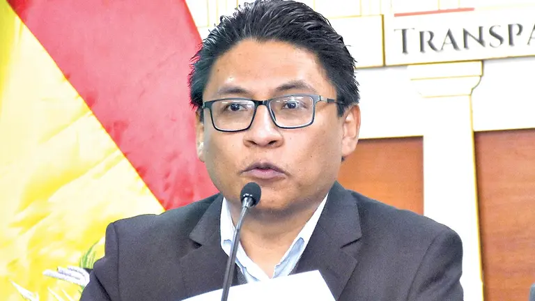 El ministro de Justicia, Iv&aacute;n Lima. APG