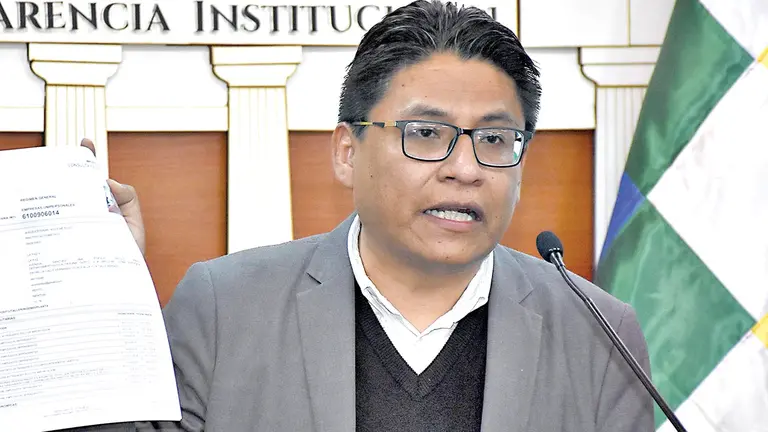 El ministro de Justicia, Iv&aacute;n Lima. APG