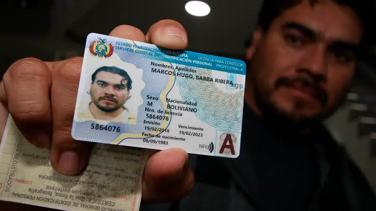 Imagen referencial de una licencia de conducir. ABI