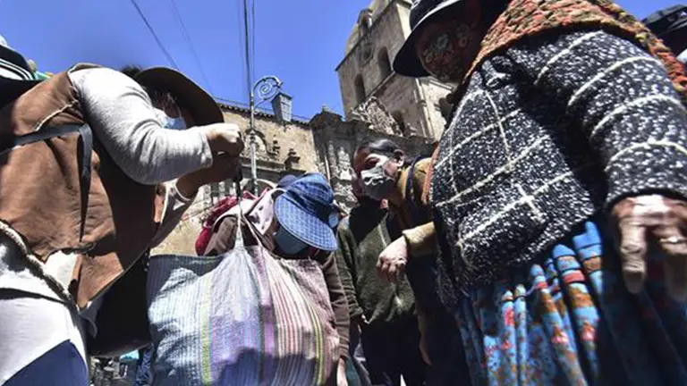 Sobre papa en Bolivia. EFE