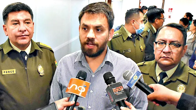 El ministro de Gobierno, Eduardo del Castillo. APG