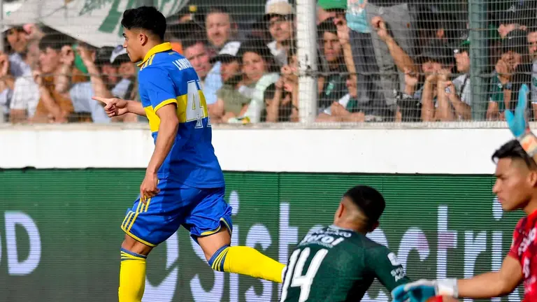 Luca Langoni, el delantero de Boca Juniors. INFOBAE
