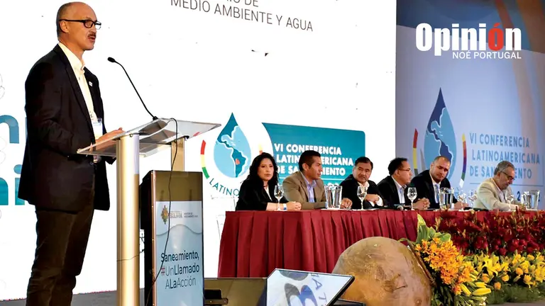 El acto de inauguraci&oacute;n del Latinosan 2022, este 12 de octubre en el hotel Regina de Tiquipaya. NO&Eacute; PORTUGAL