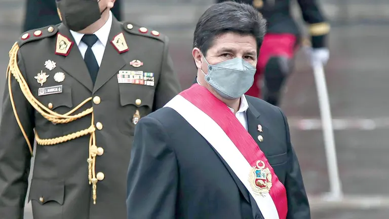 El presidente del Per&uacute;, Pedro Castillo, en una fotograf&iacute;a de archivo. EFE