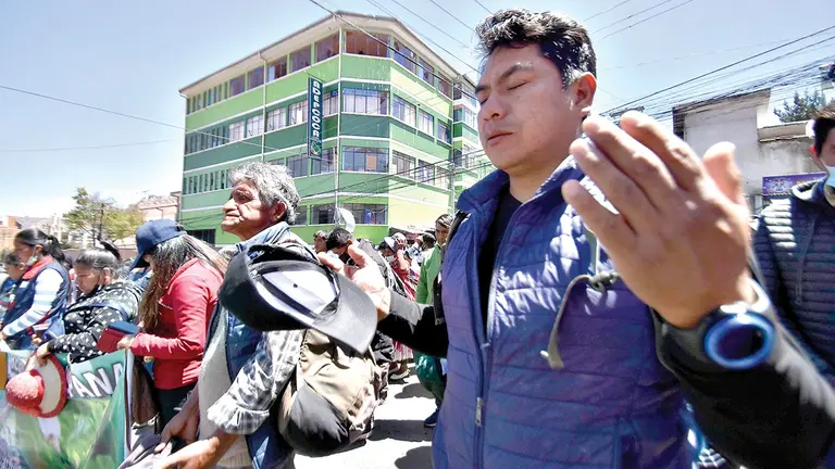 Imagen referencial de las protestas de cocaleros de Adepcoca. APG