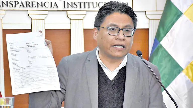 El ministro de Justicia, Iv&aacute;n Lima. APG