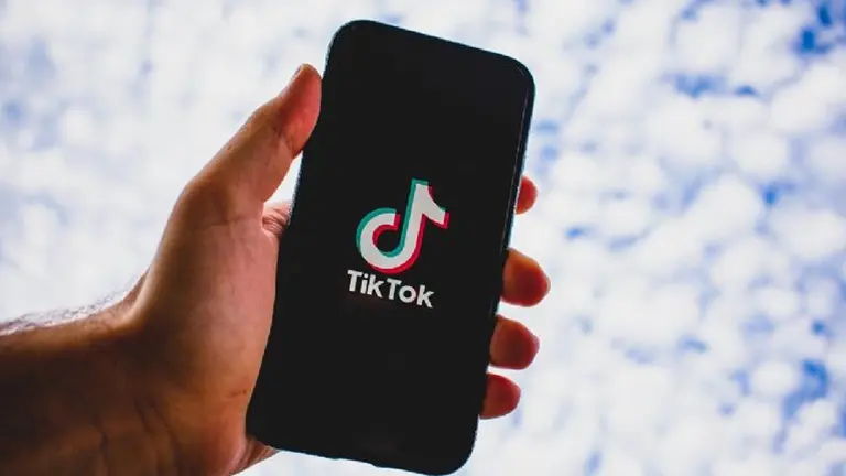 Fotograf&iacute;a referencial de un celular con TikTok./ EFE