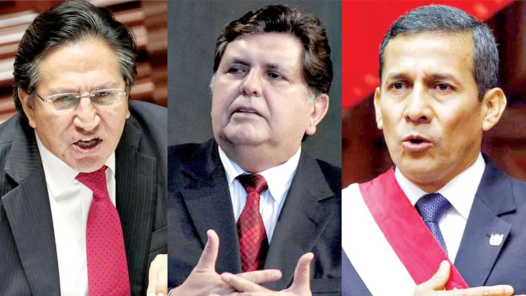 Alejandro Toledo, Alan García (+) y Ollanta Humala fueron implicados en presuntos sobornos de parte de la empresa Odebrecht. TVPERÚ-OJOPÚBLICO-EL PAÍS