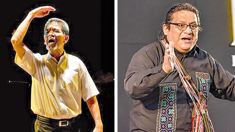 Los narradores internacionales Dagoberto Chung (izquierda) y Wayqui César Villegas. UDG