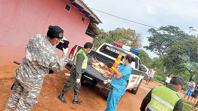 Hallan el cadáver de un hombre en Aguas Calientes,  comunidad del municipio de Roboré, Santa Cruz. FACEBOOK