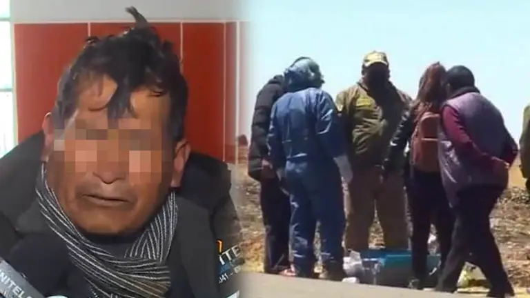Luis M., el hombre que explic&oacute; y dio detalles de lo que seg&uacute;n &eacute;l fue un atraco que termin&oacute; con la vida de su esposa Bertha. MONTAJE OPINI&Oacute;N