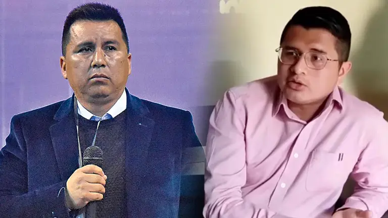 Del lado izquierdo, el dirigente m&aacute;ximo de Wilster, Gary Soria. Del otro, el empresario Carlos Ortu&ntilde;o, quien le demanda m&aacute;s de 500 mil bolivianos.