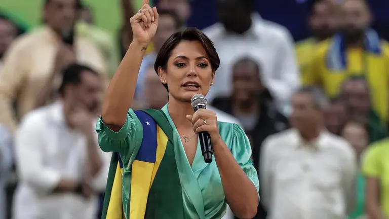 La primera dama de Brasil, Michelle Bolsonaro, en una fotografía de archivo. EFE