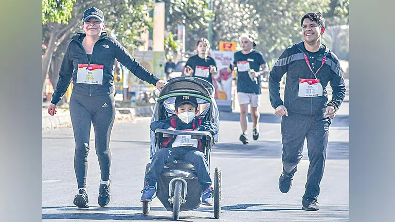 Una imagen de una carrera solidaria anterior. CORTES&Iacute;A