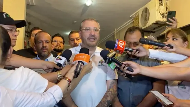 El presidente del comit&eacute; c&iacute;vico pro Santa Cruz, R&oacute;mulo Calvo