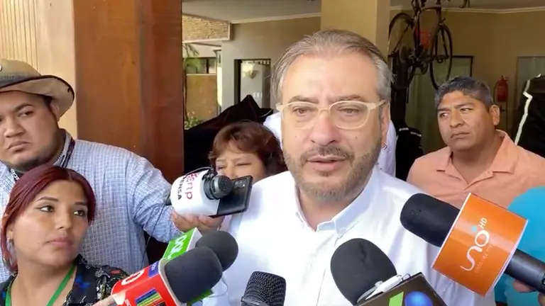 R&oacute;mulo Calvo, presidente del Comit&eacute; C&iacute;vico pro Santa Cruz. ARCHIVO