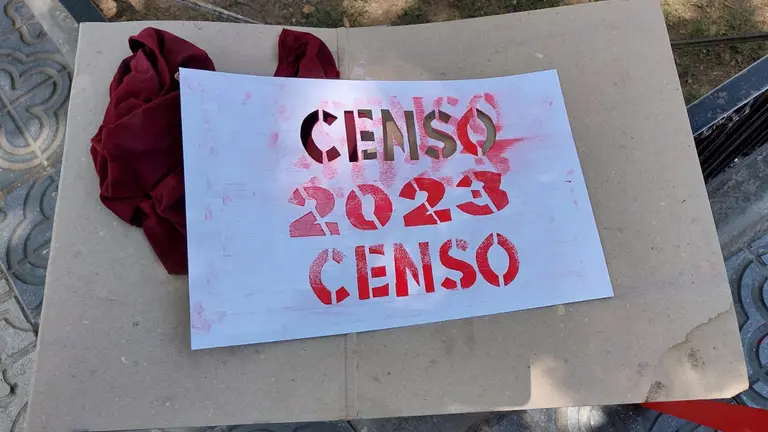 Serigraf&iacute;a para marcha en petici&oacute;n del Censo 2023