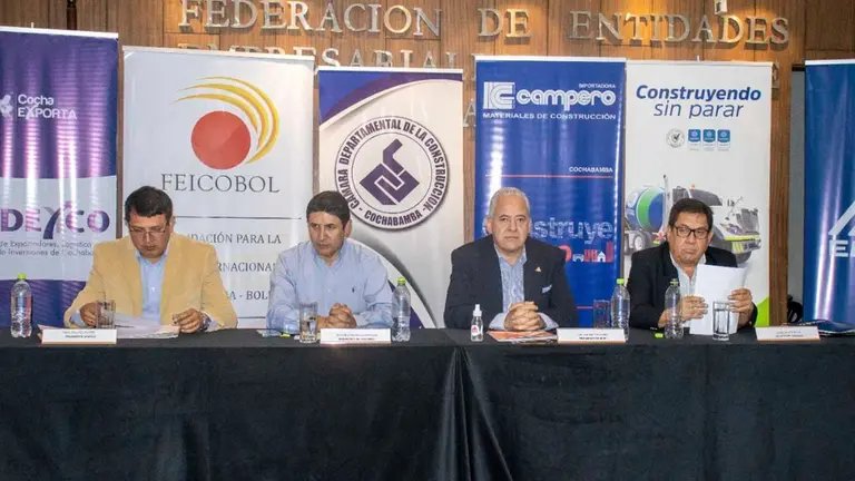 Lanzan la Feria de la Construcci&oacute;n 2022 en Cochabamba anunciando rueda de negocios. Cortes&iacute;a