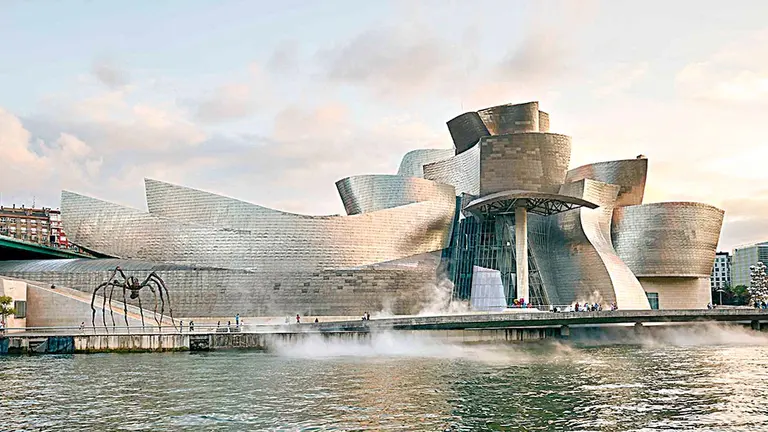 El edificio del Museo Guggenheim de Bilbao. ERIKA EDE