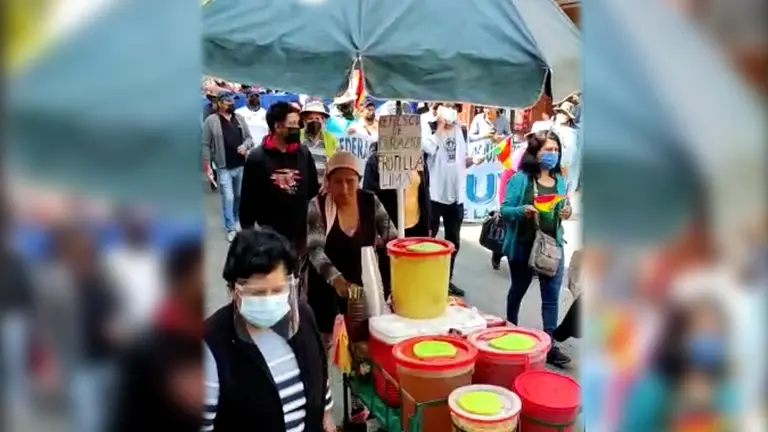 Comerciantes en la Marcha