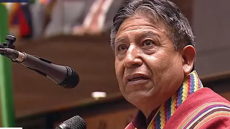 David Choquehuanca, vicepresidente de Bolivia.