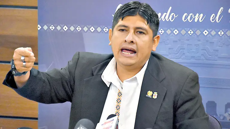 El diputado masista Rolando Ci&eacute;llar. APG