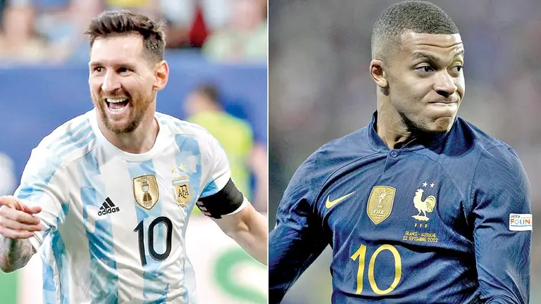 Messi (i) y Mbappé (d) se perfilan como las figuras de Argentina y Francia. ESPN DEPORTES Y MARCA