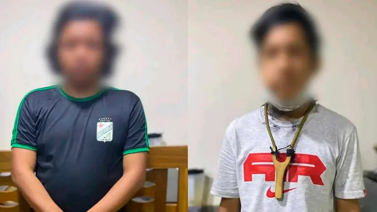 Las dos personas arrestadas. Urgente.bo