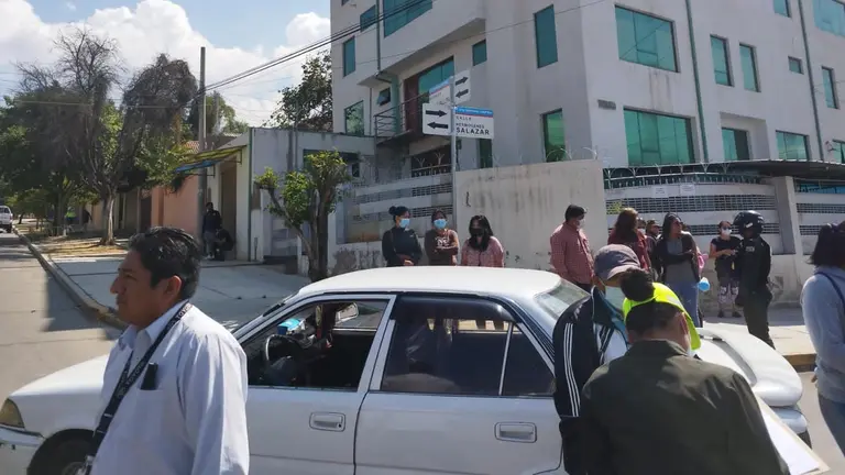 El vehículo que ayer protagonizó el hecho de tránsito. TRÁNSITO