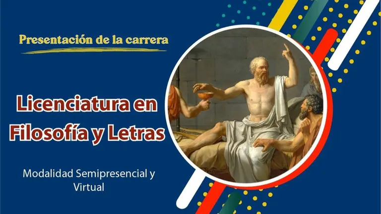 La invitaci&oacute;n a la charla, v&iacute;a Zoom, respecto a la carrera de Filosof&iacute;a y Letras.