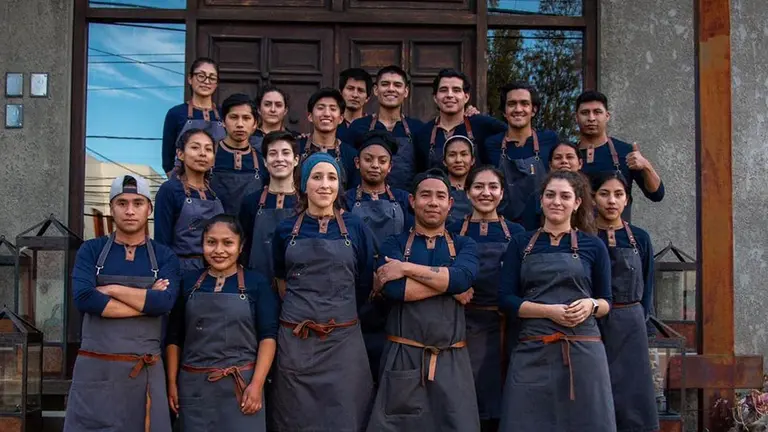 Personal del Gustu, uno de los restaurantes de La Paz./ RRSS